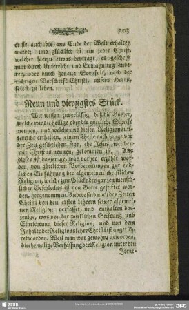 Neun und vierzigstes Stück