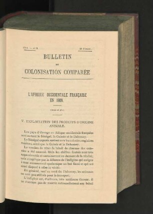 L'Afrique Occidentale Francaise En 1908.