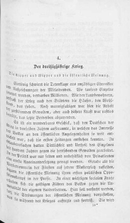 4. Der dreißigjährige Krieg. Die Kipper und Wipper und die öffentliche Meinung