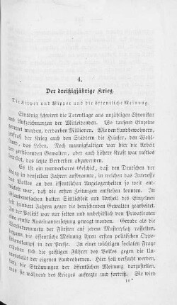 4. Der dreißigjährige Krieg. Die Kipper und Wipper und die öffentliche Meinung