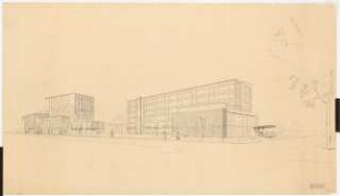 Schauspielhaus, Bochum: Perspektivische Ansicht