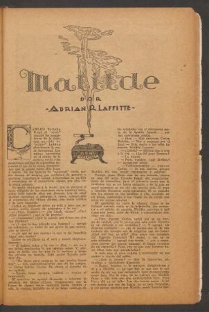 Matilde : Ilustró P. Zamora