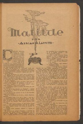 Matilde : Ilustró P. Zamora