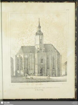 No. 28. Nord-Östliche Ansicht der Wenzels-Kirche zu Naumburg