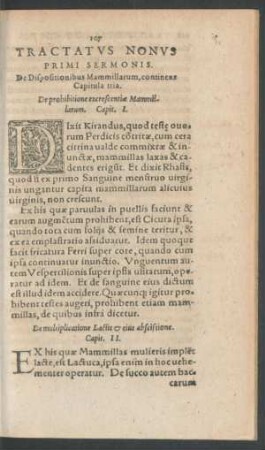 Tractatus Nonus Primi Sermonis.