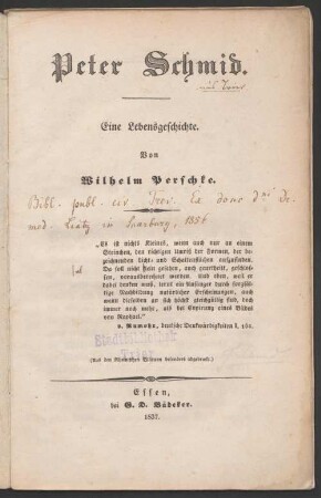 Peter Schmid : eine Lebensgeschichte