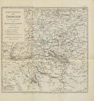 Tafel IX: Schüttergebiet der Erdbeben am 1. und 3. August 1892 in der Bodensee Gegend.