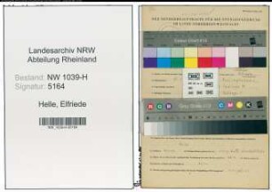 Entnazifizierung Elfriede Helle , geb. 15.02.1912 (Lehrerin)