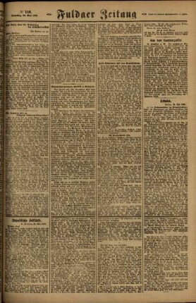 Zweite Ausgabe vom Samstag, den 24. Mai 1919.