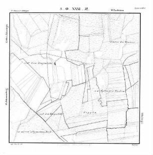 Kartenblatt SO XXXI 52 Stand 1826