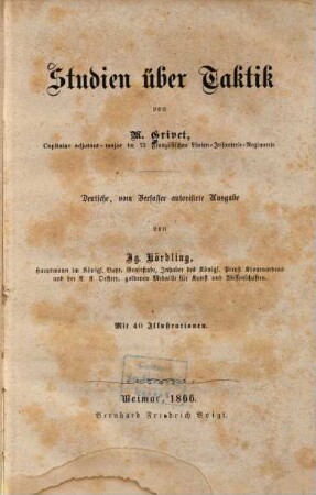 Studien über Taktik