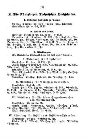 Die Königlichen Technischen Hochschulen