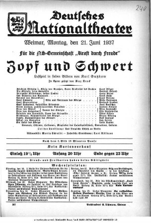 Zopf und Schwert