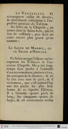 Le salon de marbre, ou le salon d’Hercule