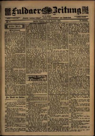 Ausgabe vom Dienstag, den 23. Dezember 1902.