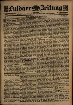 Ausgabe vom Dienstag, den 23. Dezember 1902.