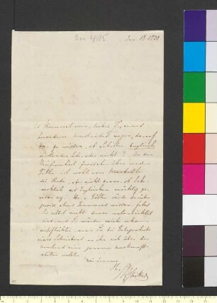 Brief von Spiker, Samuel Heinrich an Zelter, Karl Friedrich