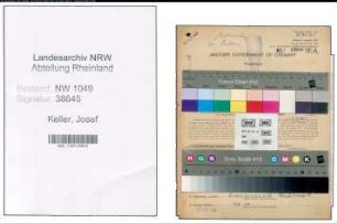Entnazifizierung Josef Keller , geb. 29.01.1903 (Gastwirt)