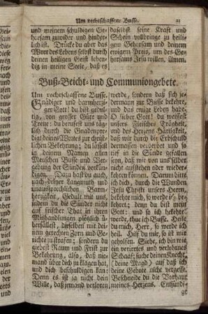 Buß-Beicht- und Communiongebete.