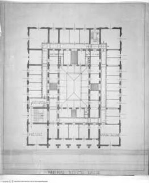 Grundriss des ersten Obergeschosses, Büroräume