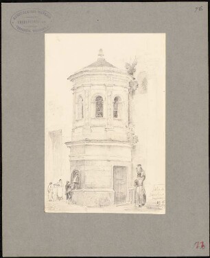 Straßenbrunnen, Salerno: Perspektivische Ansicht
