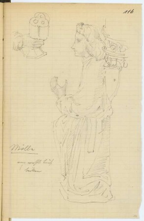 St. Nikolai-Kirche, Mölln: Details (aus: Skizzen- und Fotoalbum 9)