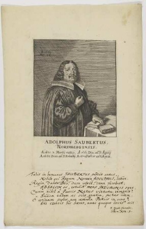 Bildnis des Adolphus Saubertus