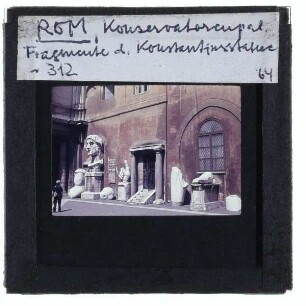 Rom, Konservatorenpalast,unbekannt, Kolossalstatue des Konstantin