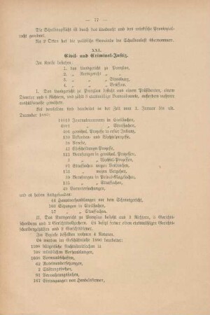 XXI. Civil- und Criminal-Justiz