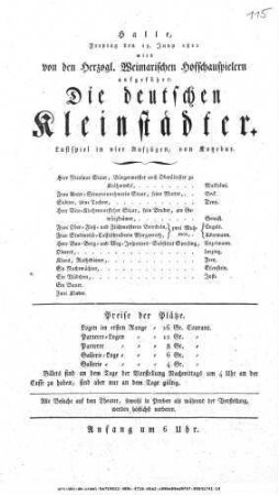 Die deutschen Kleinstädter