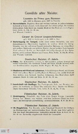 Gemälde alter Meister (Nr. 16-43)