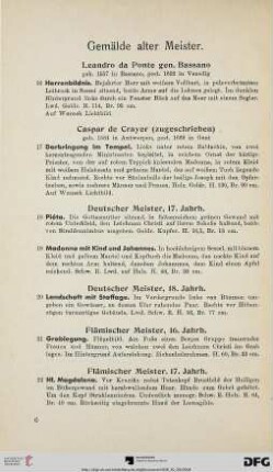Gemälde alter Meister (Nr. 16-43)