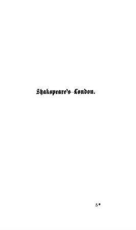 Shakspeare's London