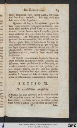 Sectio XI - XII.