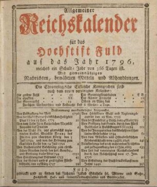 Die Chronologische Ciklische Kennzeichen sind nach dem neuen vereinigten Kalender.