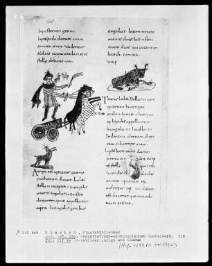 Komputistisch-Astronomisches Sammelwerk — Bildseite mit zwei Miniaturen, Folio 117verso