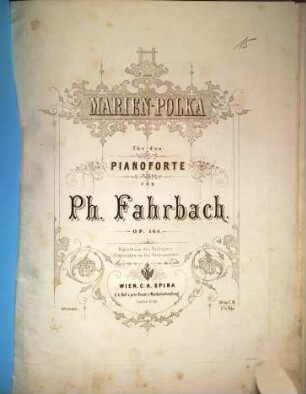 Marien-Polka : für d. Pianoforte ; op. 164
