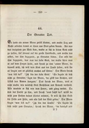 44. Der Gevatter Tod.