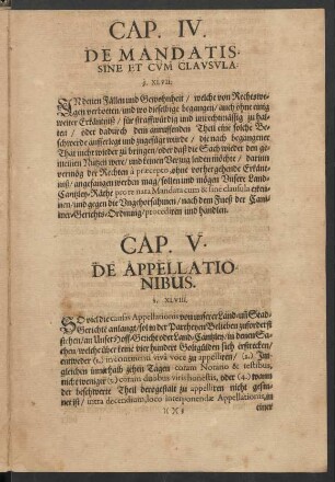 Cap. V. De Appellationibus.