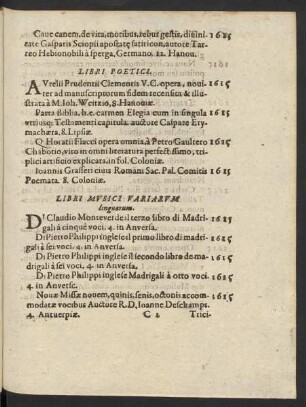 Libri Musici Variarum linguarum.