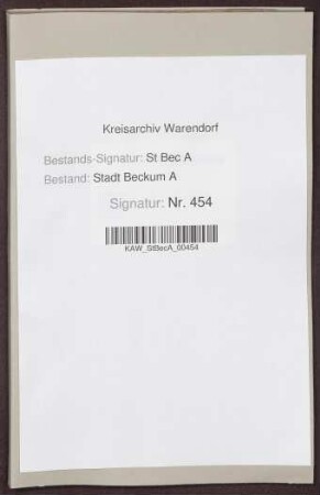 Monatliches Schatzungsregister, Bd. 1