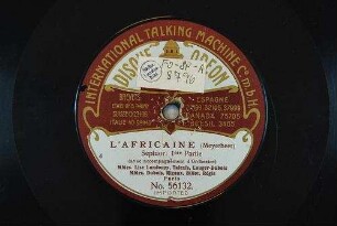 L'africaine : Septuor: 1ere partie / (Meyerbeer)