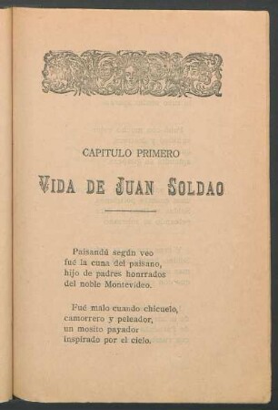 Capítulo primero