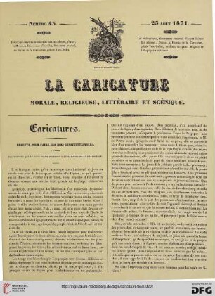 Numéro 43 (25 Août 1831) Planches 86,87