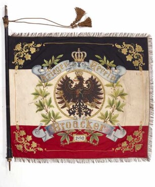 Fahne des Kriegervereins Broacker