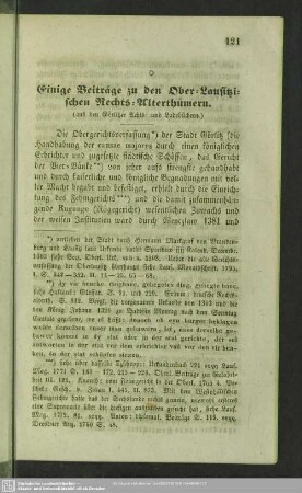 Einige Beiträge zu den Ober-Lausitzischen Rechts-Alterthümern : (aus den Görlitzer Achts- und Ladebüchern.)