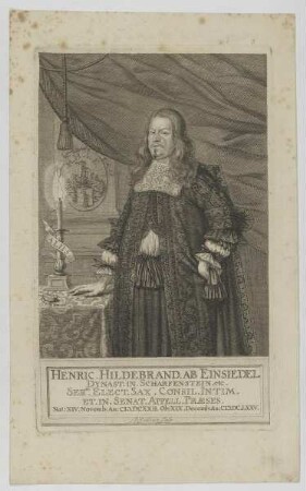 Bildnis des Henric. Hildebrand ab Einsiedel