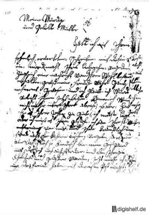 258: Brief von Caroline von Klencke an Anna Louisa Karsch