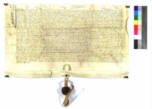 Kaufbrief Jergs Deen um St. Klara-Klosters Güter zu Köngen