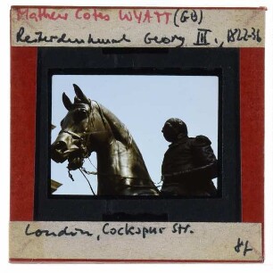 London, Wyatt, Reiterstandbild George III. : Pferdekopf